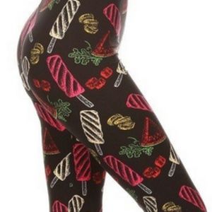 3x-5x Capri Popsicle Leggings- NWT